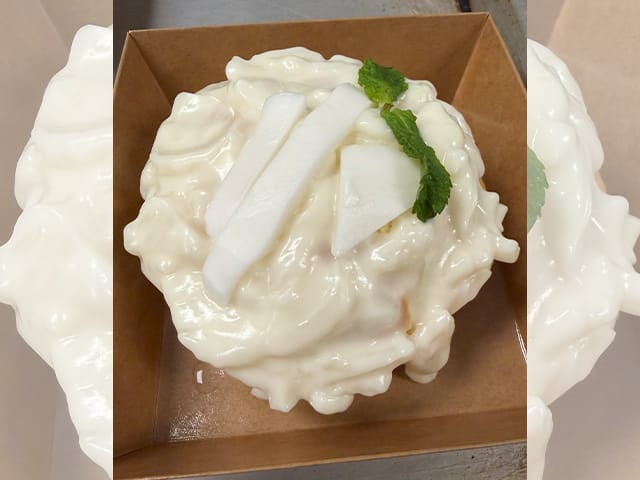 Fresh Young Coconut Cake (Slice).